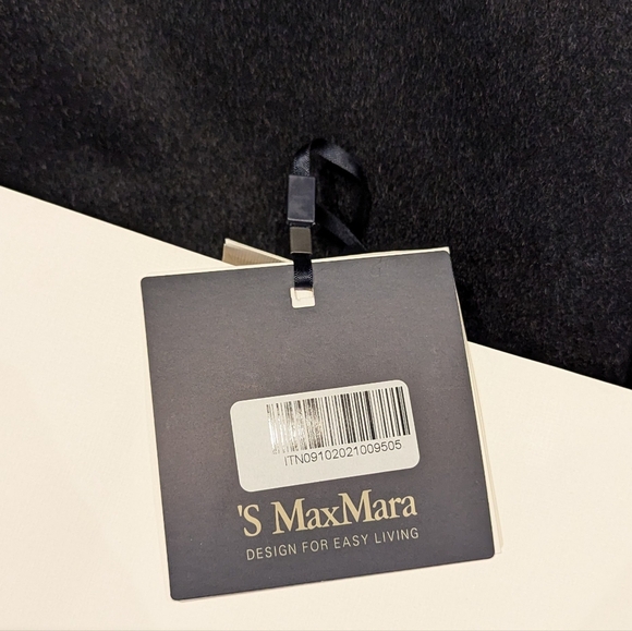 Authentic 'S MaxMara wrap coat in 100% virgin wool, grey, size 50 (IT) 16 (US) - Picture 12 of 13